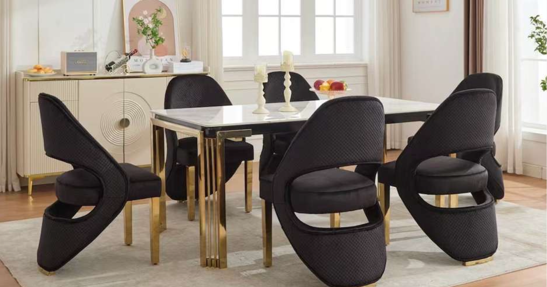 KITTY DINING TABLE WITH CHAIRS